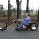 Illustration for article titled Hubless Monster Motorcycle Rolls Without Spokes